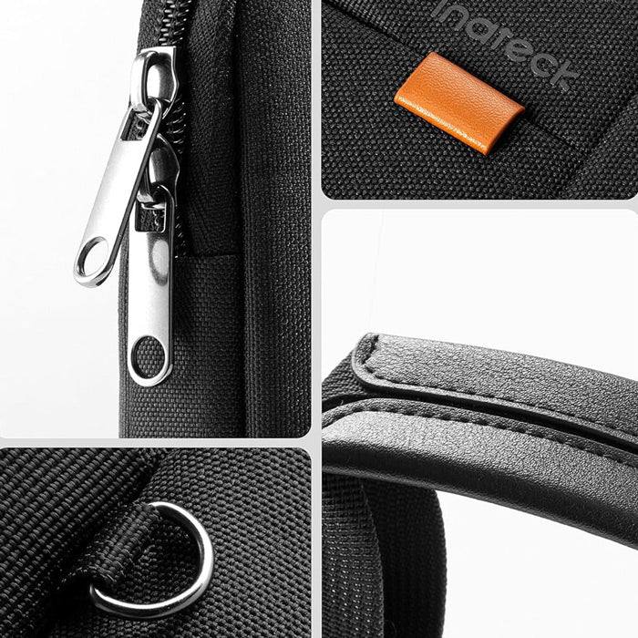 Protective Laptop Briefcase with Pouch - Black 15.6 Inches - Image 6