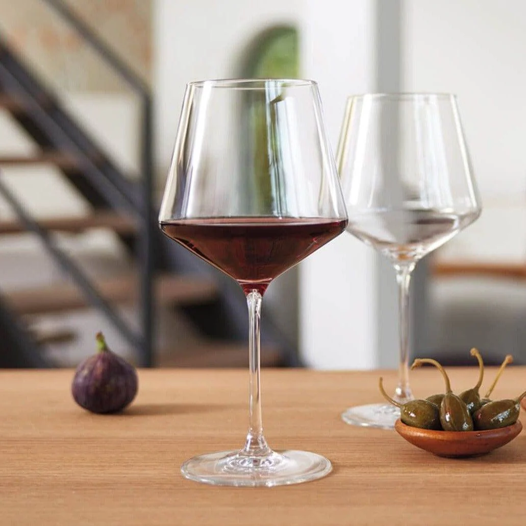 Puccini Burgundy Glasses 730ml, Set of 6