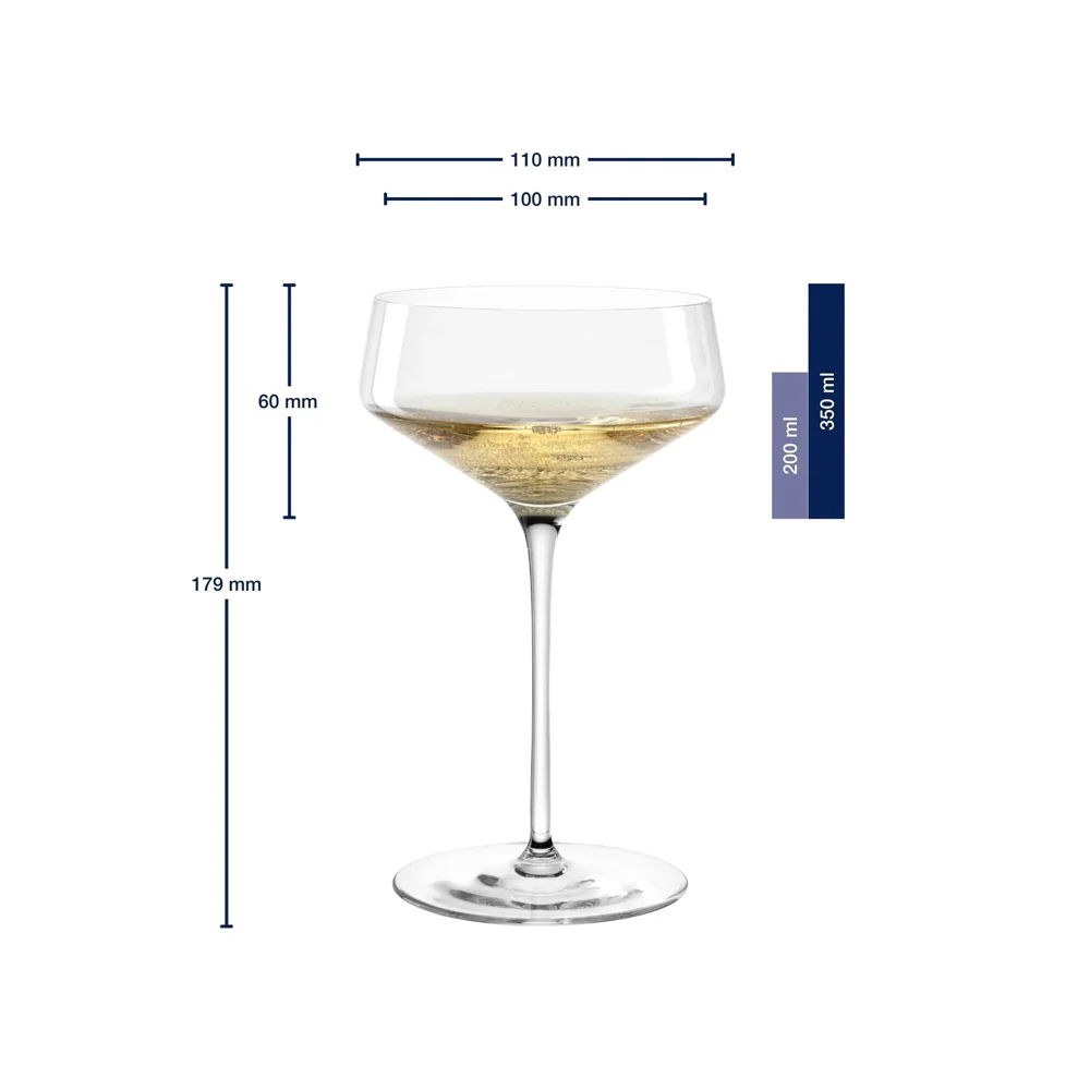 Puccini Champagne Bowls 350ml, Set of 6 - Image 6