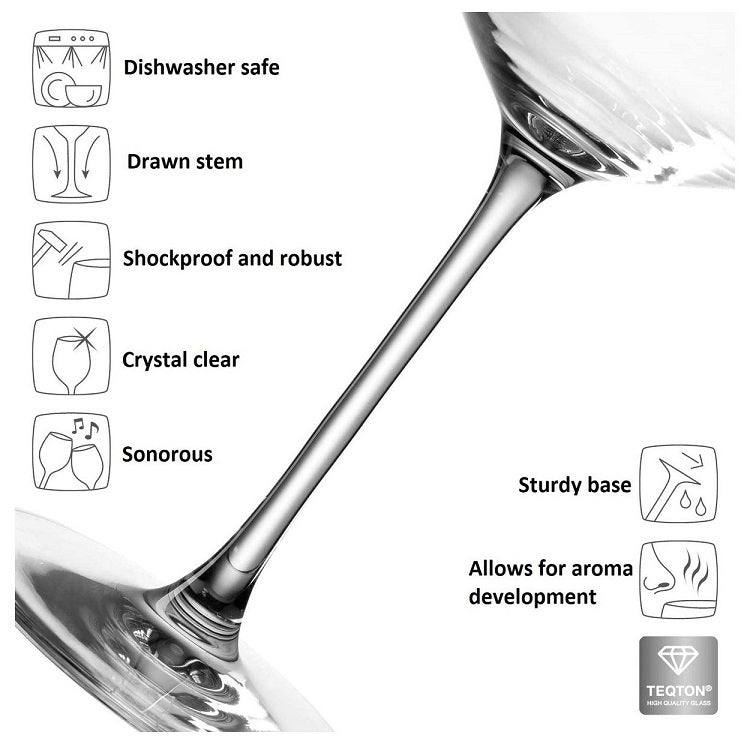 Puccini Riesling Wine Glasses 400ml, Set of 6 - Image 6