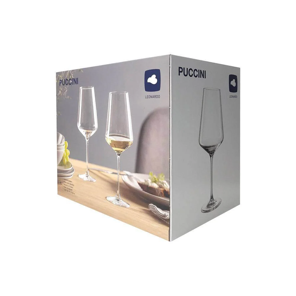 Puccini White Wine Glasses 560ml, Set of 6 - Image 7