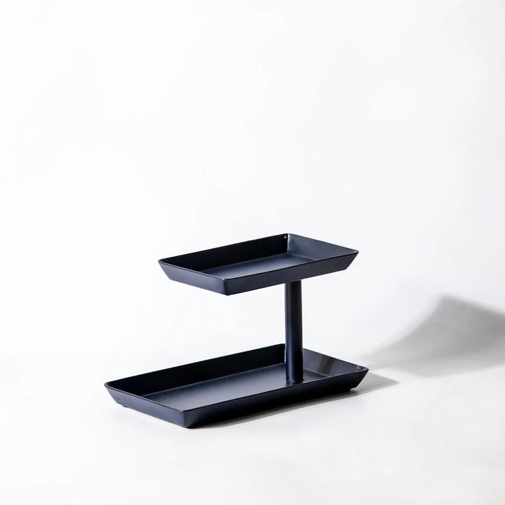 Quad 2-Tier Tray - Ink Blue - Image 3
