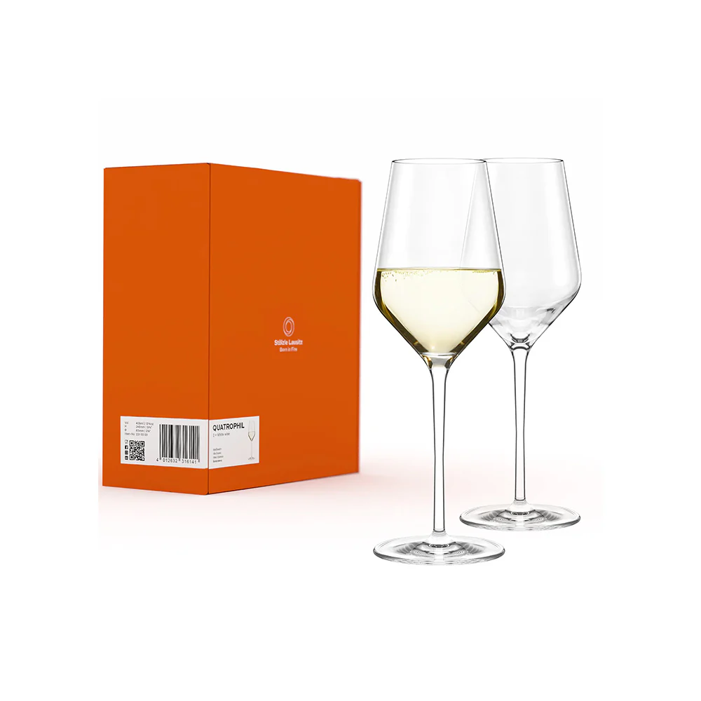 Quatrophil White Wine Glasses 405ml, Set of 2 - Image 6