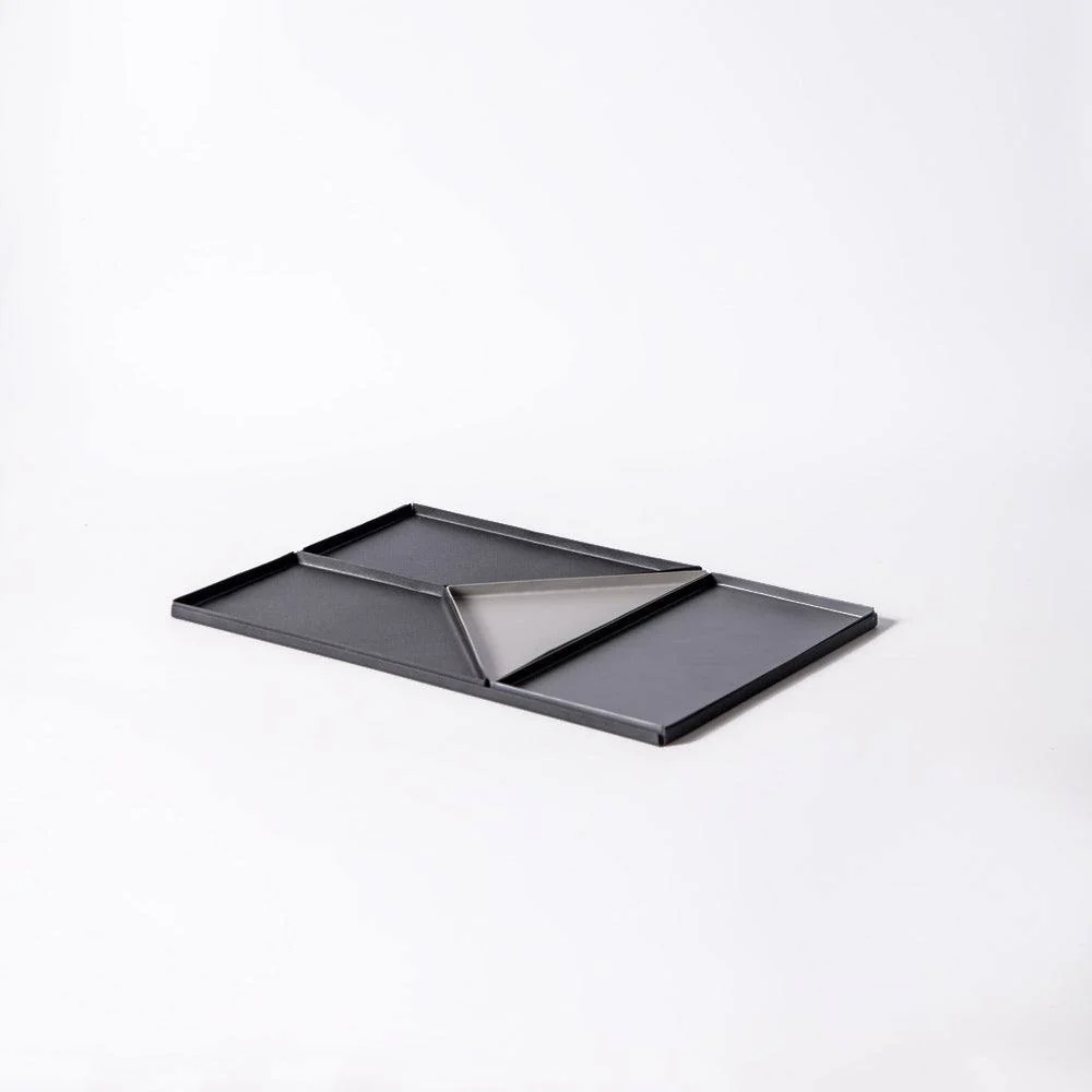 Quattro Metal Desk Tray Set - Black Grey - Image 3