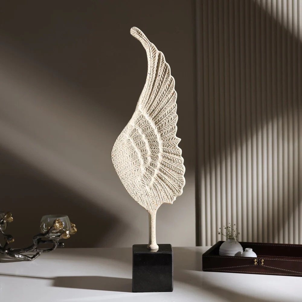 Quill Metal Sculpture XL - Speckled Beige - Image 2