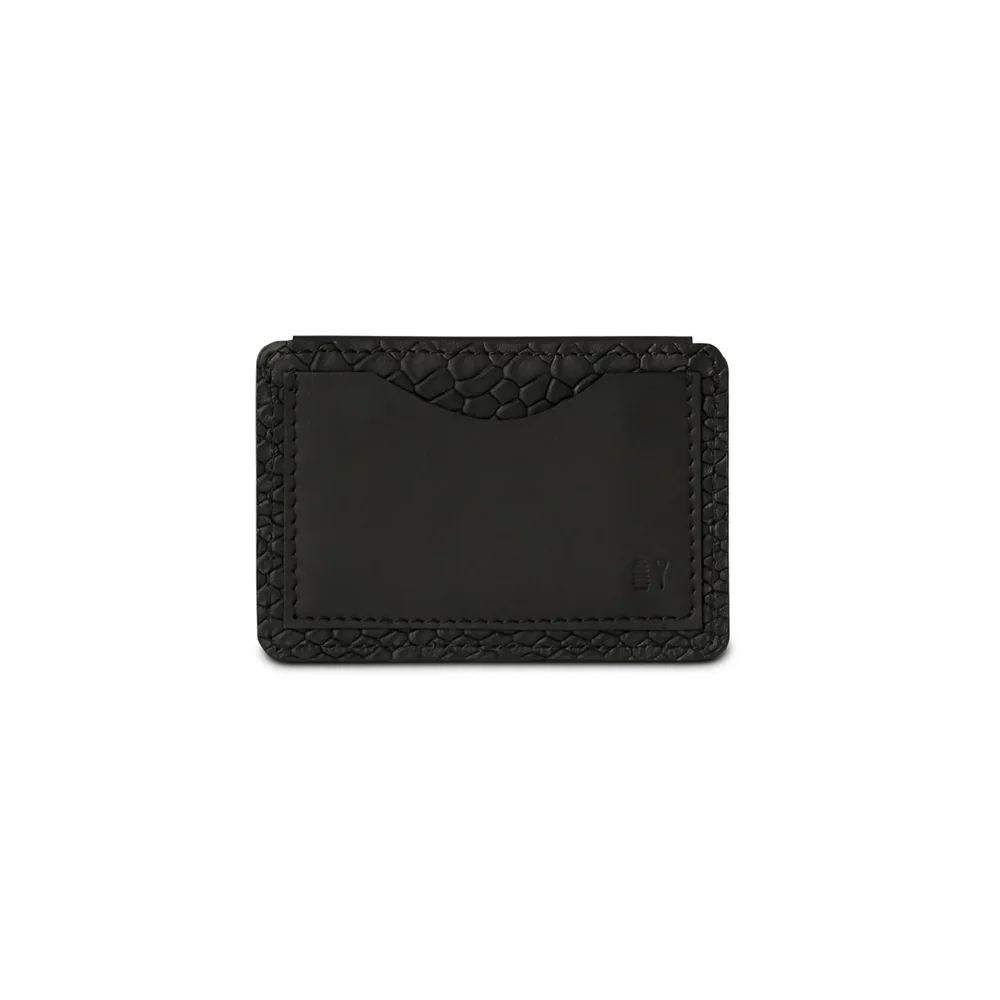 Quinn Croc Card Case - Black - Image 5