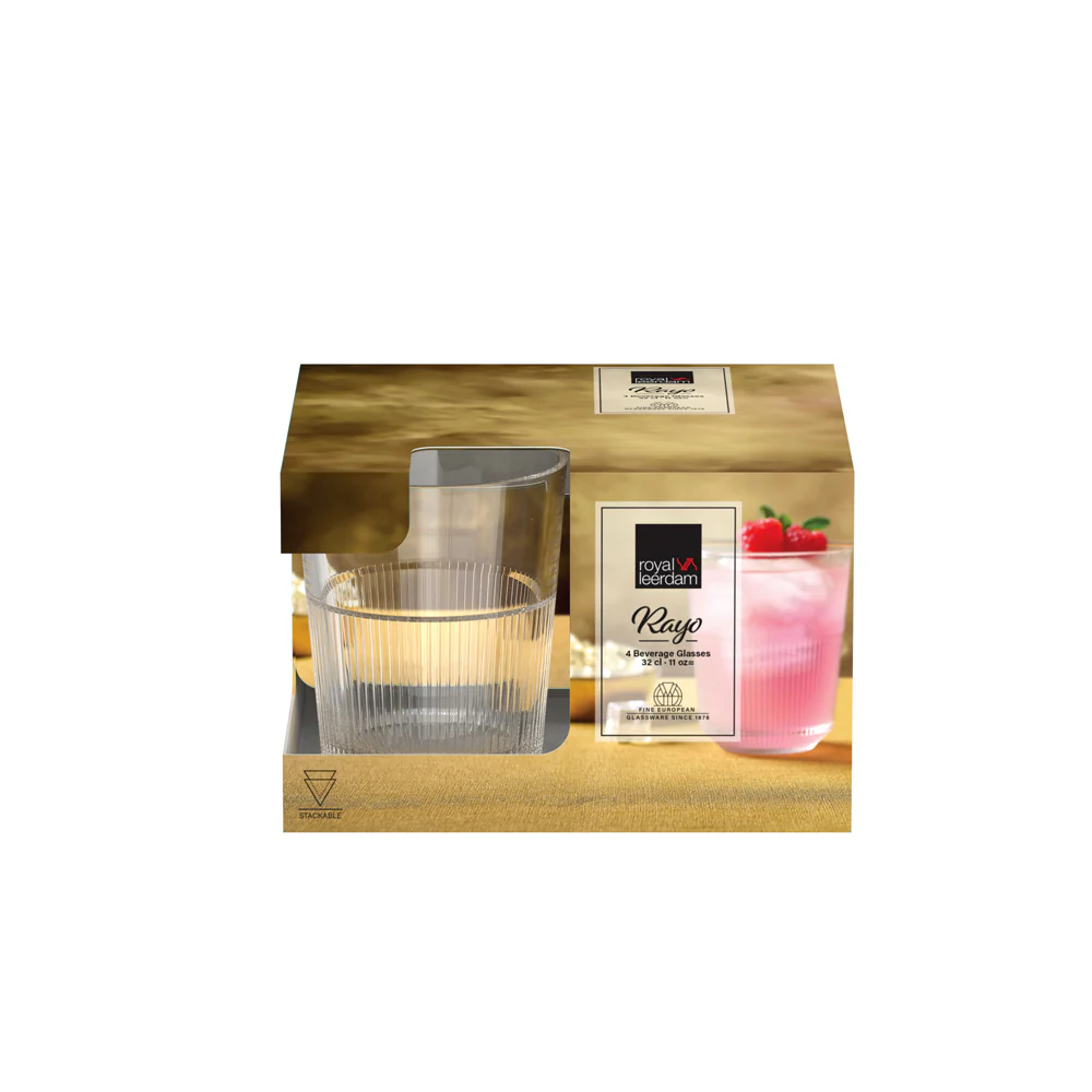 Rayo Beverage Glasses 320ml, Set of 4 - Image 4