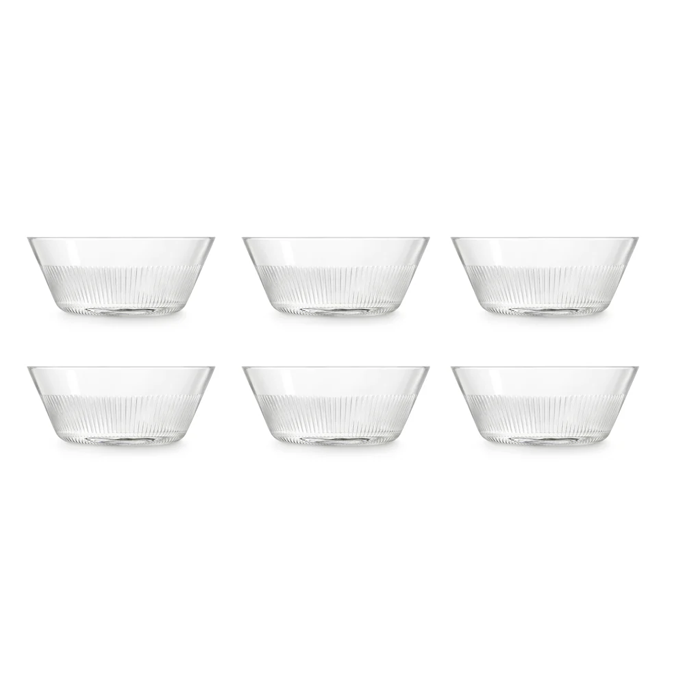 Rayo Glass Bowls Small, Set of 6 - Image 3