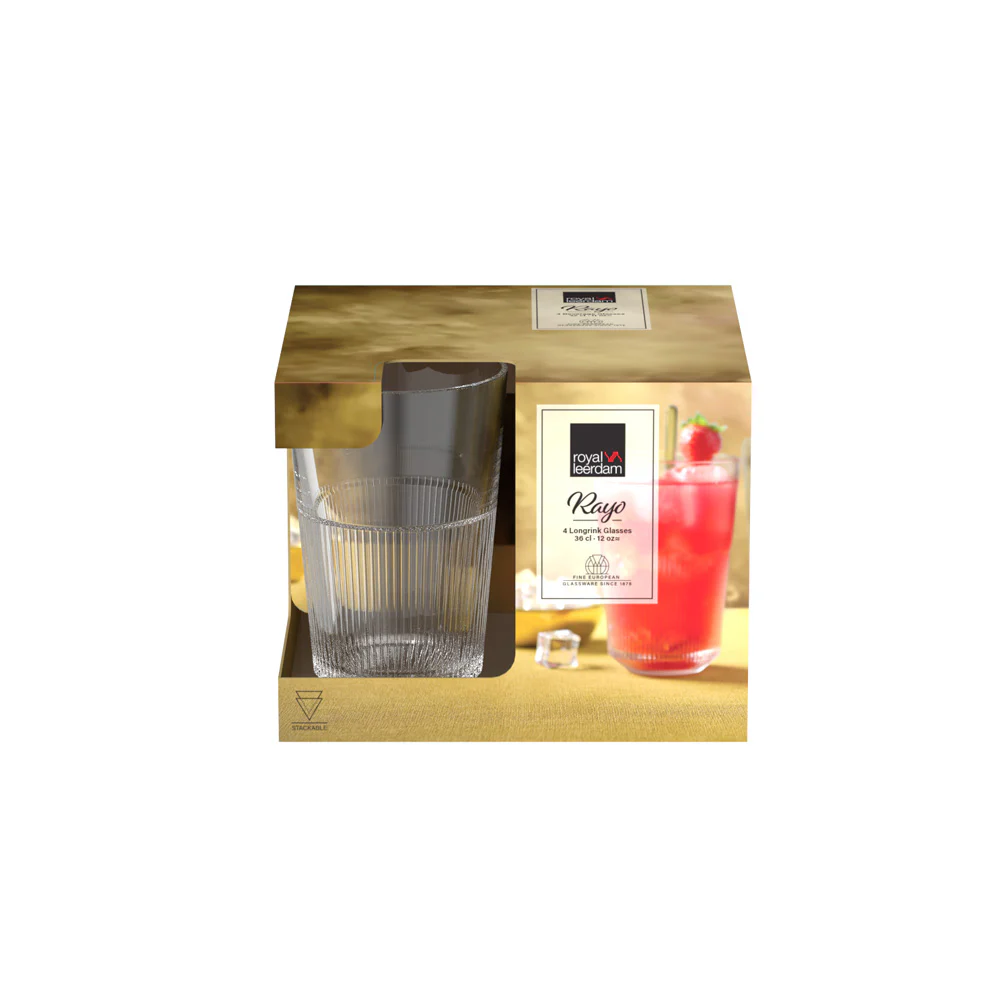 Rayo Longdrink Glasses 360ml, Set of 4 - Image 5