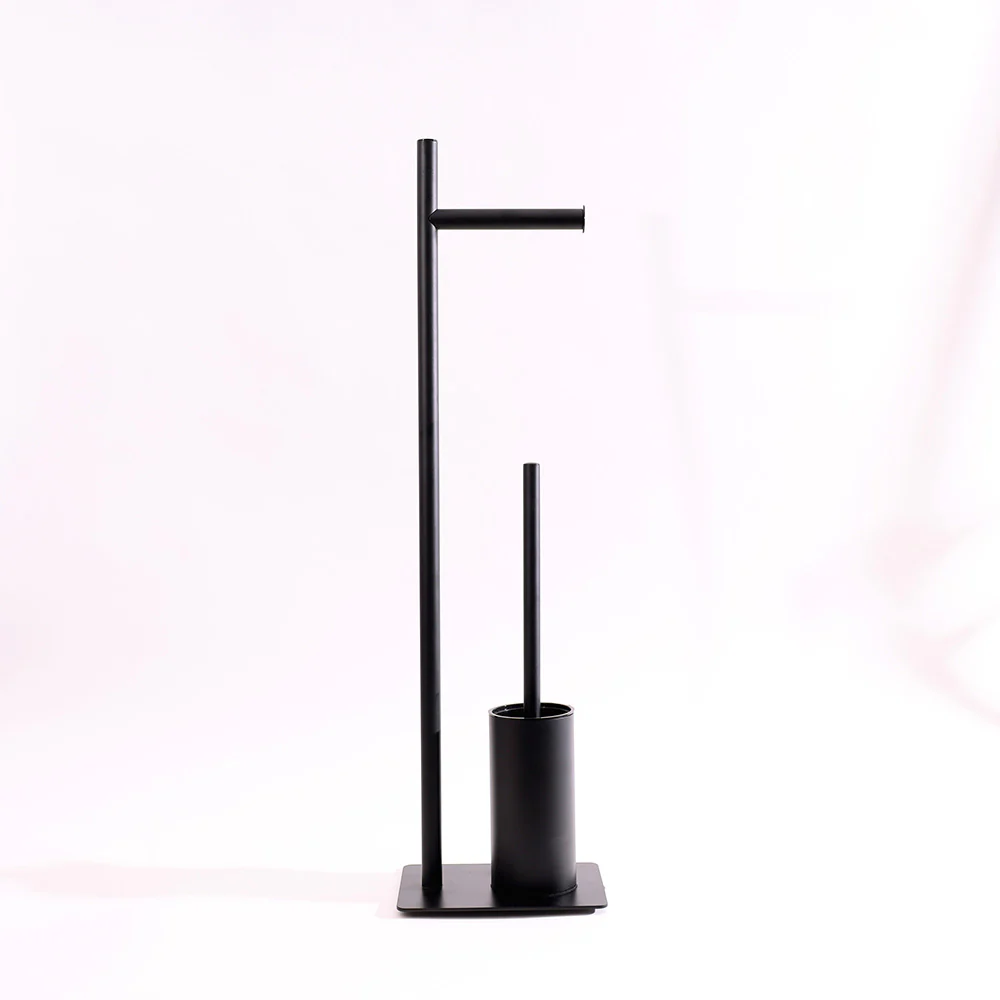 Reed Toilet Brush and Roll Holder - Black - Image 3