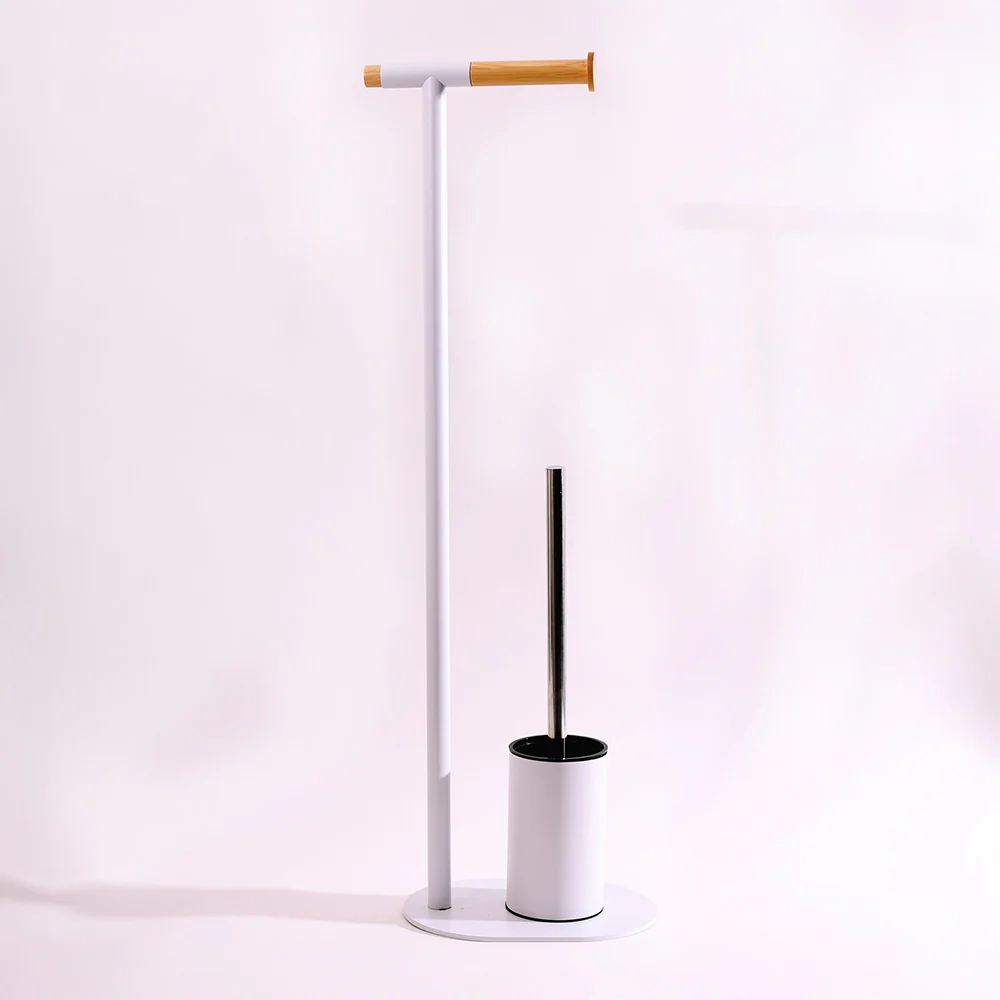 Reed Toilet Brush and Roll Holder - White - Image 3
