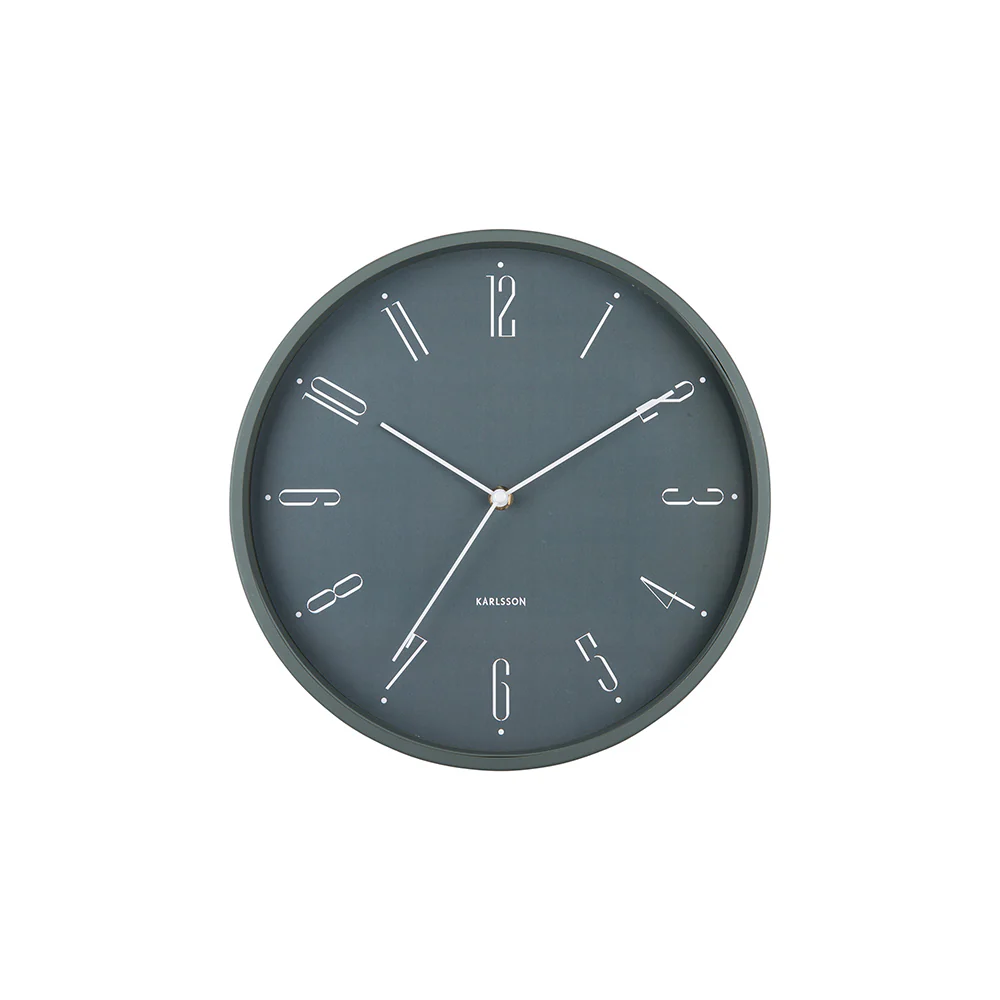 Regal Numbers Wall Clock 30cm - Jungle Green - Image 2