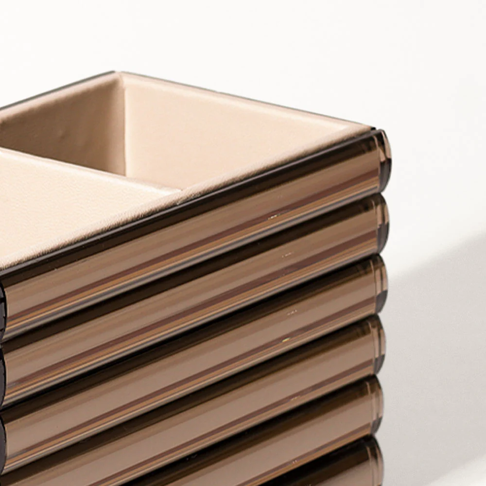 Rena Glass Duo Organizer - Metallic Bronze - Image 6