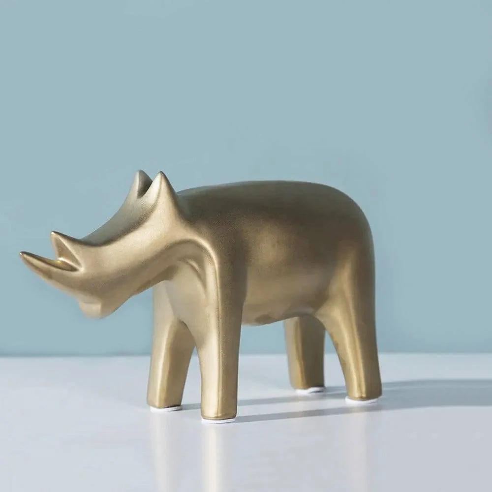 Rhino Decor Accent - Gold - Image 5