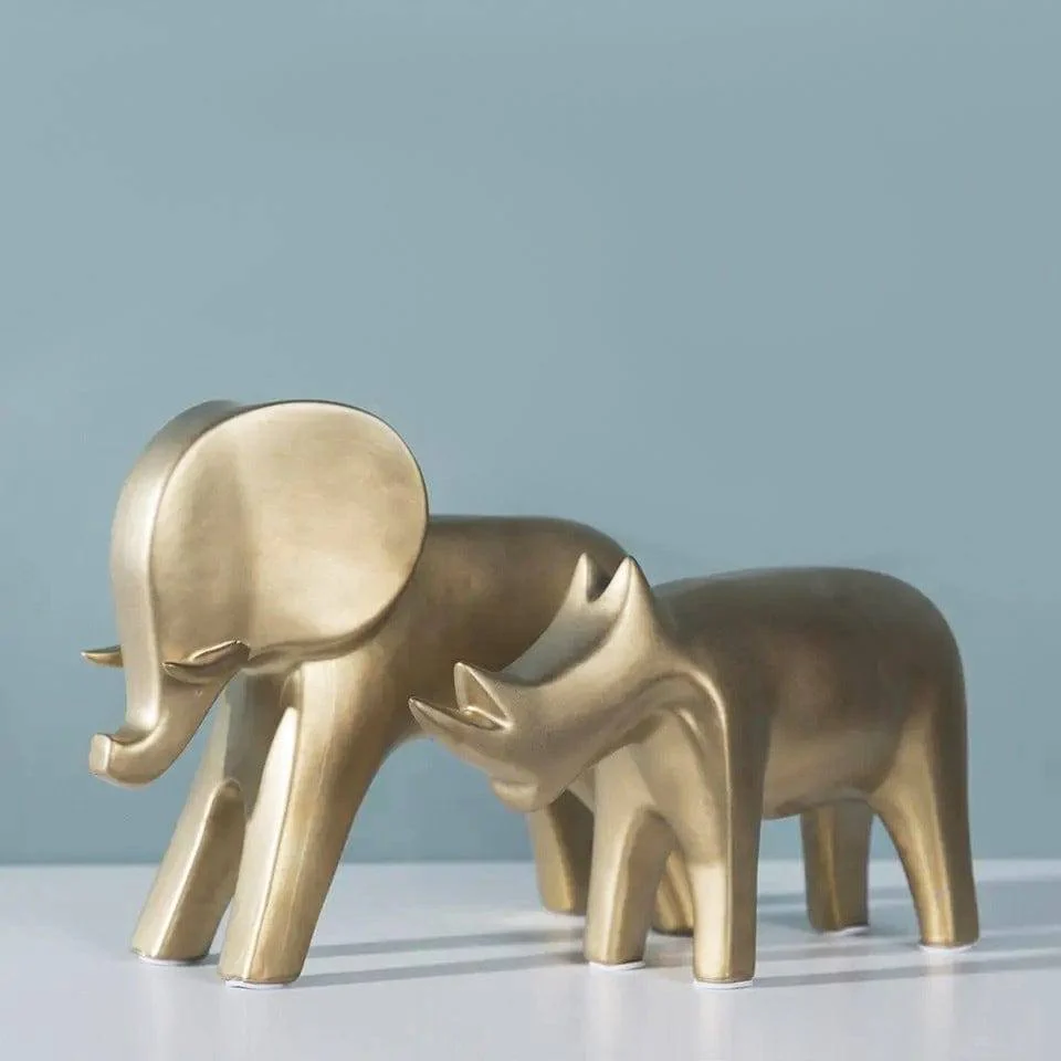 Rhino Decor Accent - Gold - Image 6