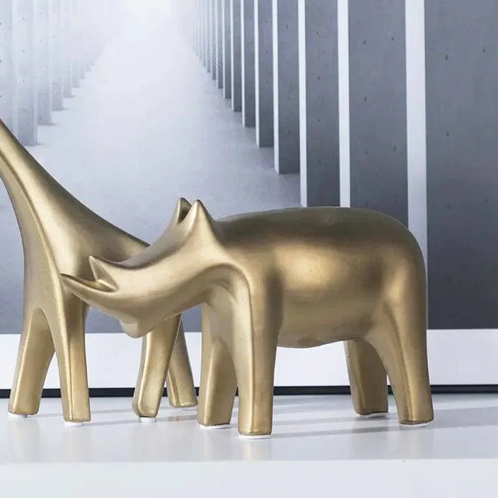 Rhino Decor Accent - Gold - Image 7