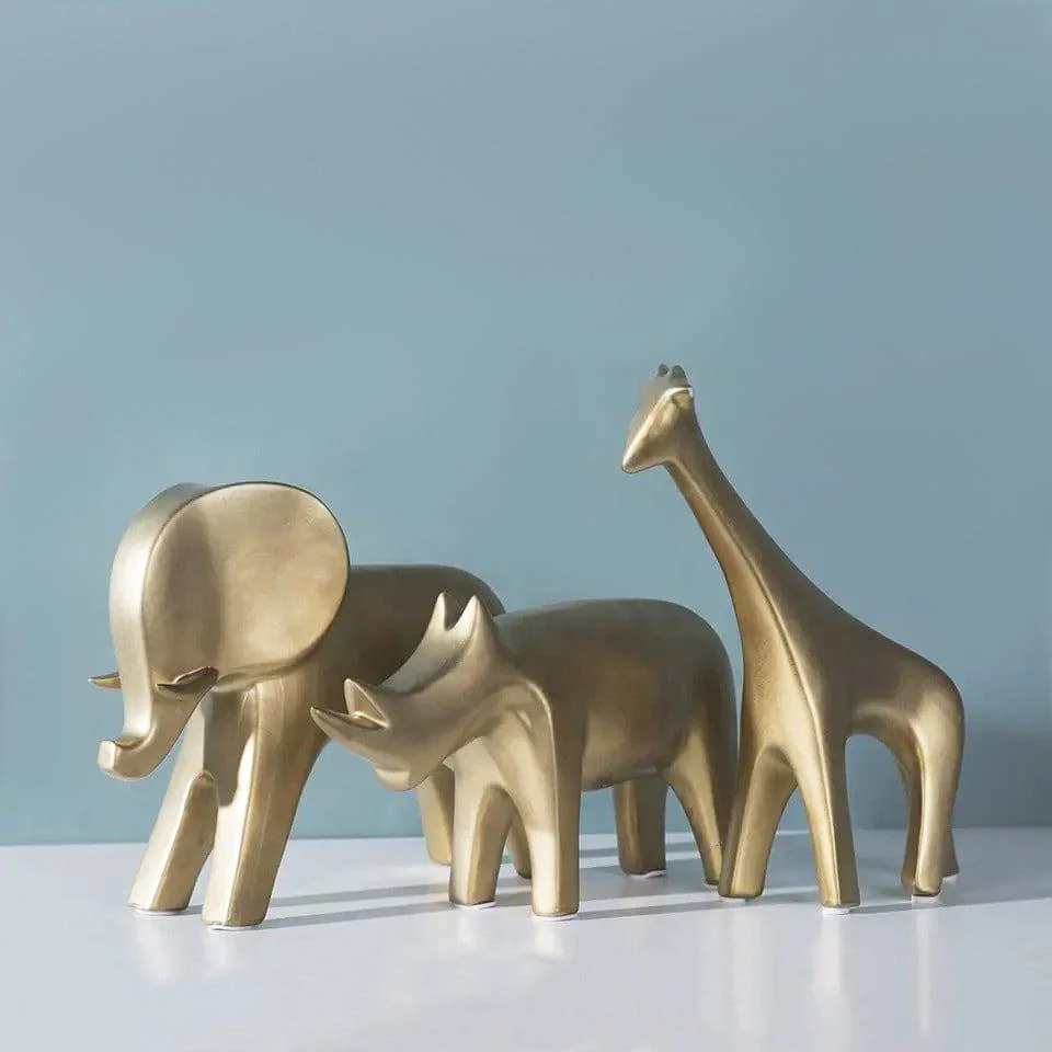 Rhino Decor Accent - Gold - Image 8