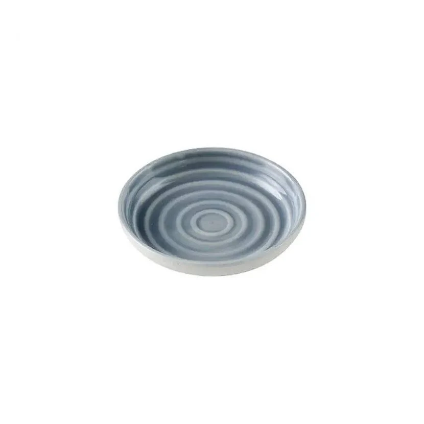 Ripple Small Dip Plates, Set of 2 - Blue - Image 3