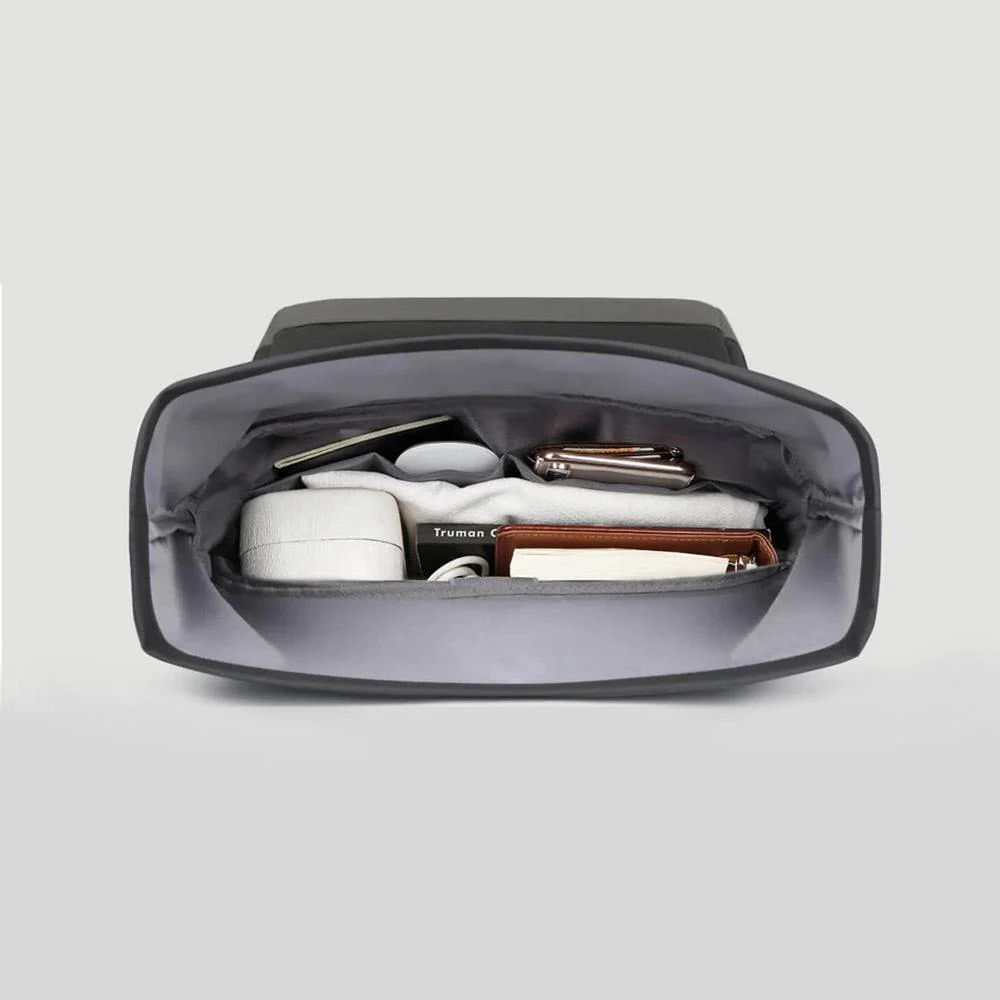 Roll Top Laptop Backpack 30L - Black - Image 3