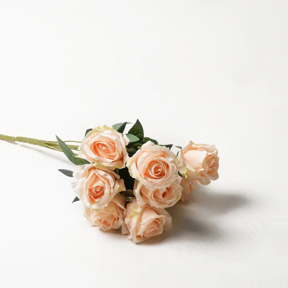 Rose Faux Bunch, Set of 2 - Peach - Image 3