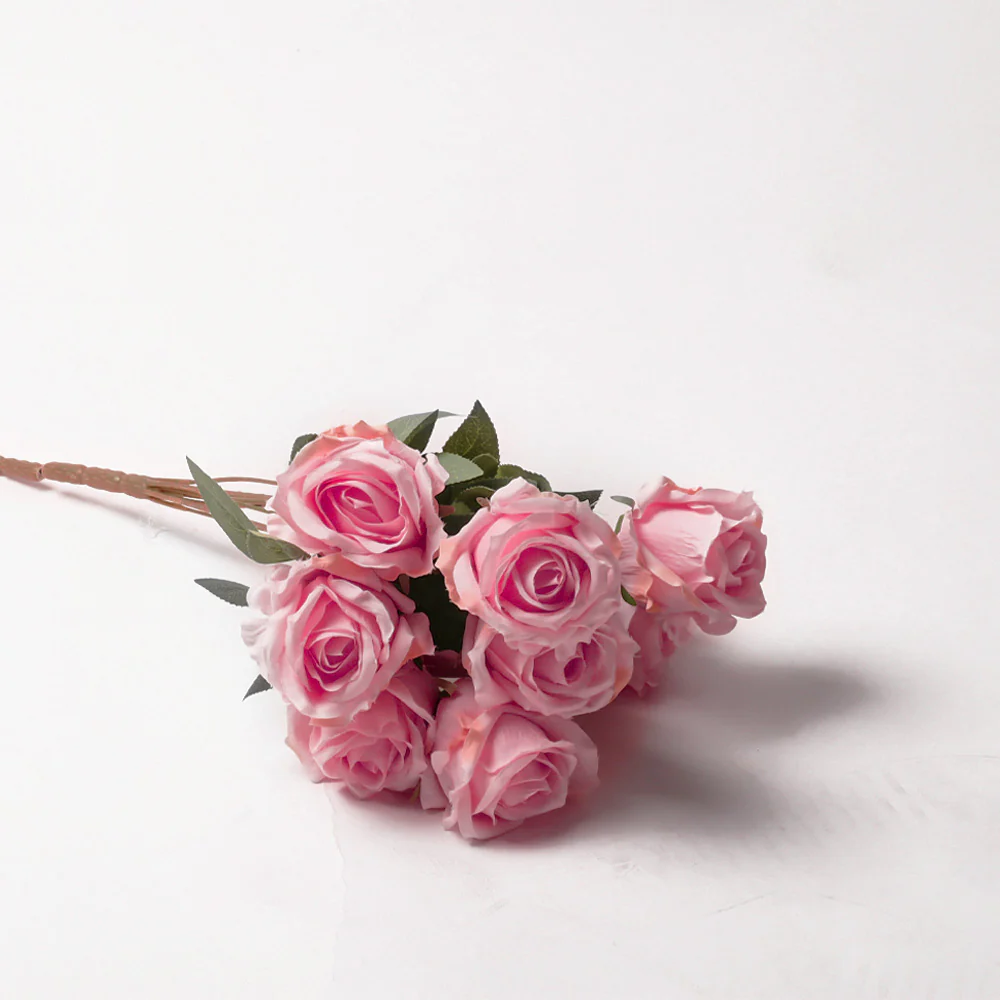 Rose Faux Bunch, Set of 2 - Plum - Image 4