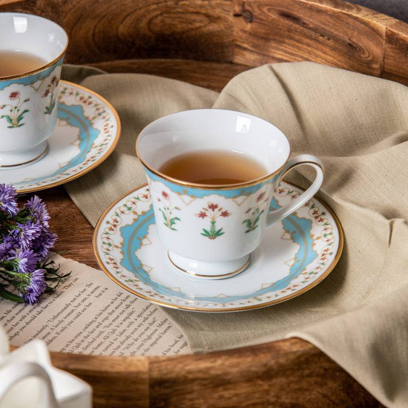Royal Blossom 12-piece Porcelain Tea Set - Image 3