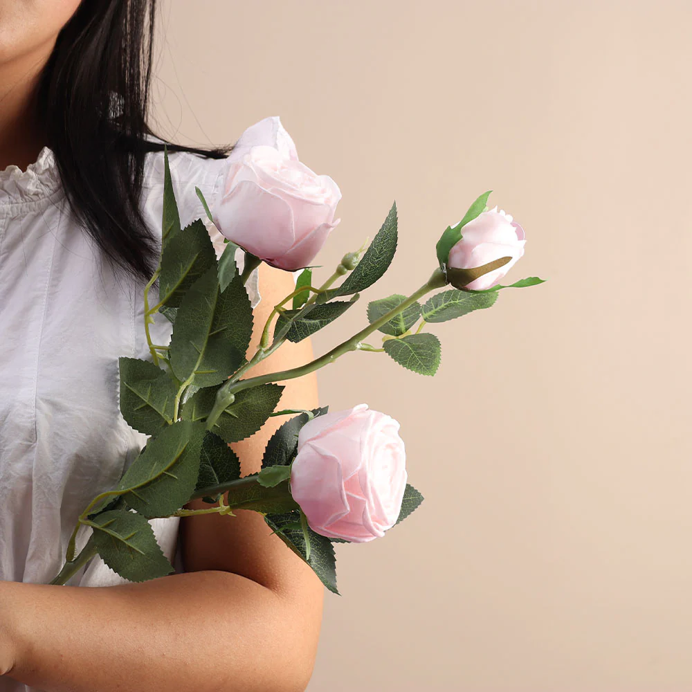 Royal Rose Faux Stem - Blush Pink - Image 3
