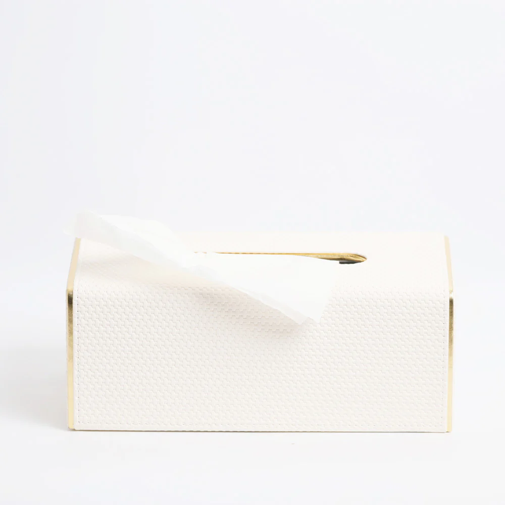 Ruben Tissue Box Holder - Ivory - Image 3