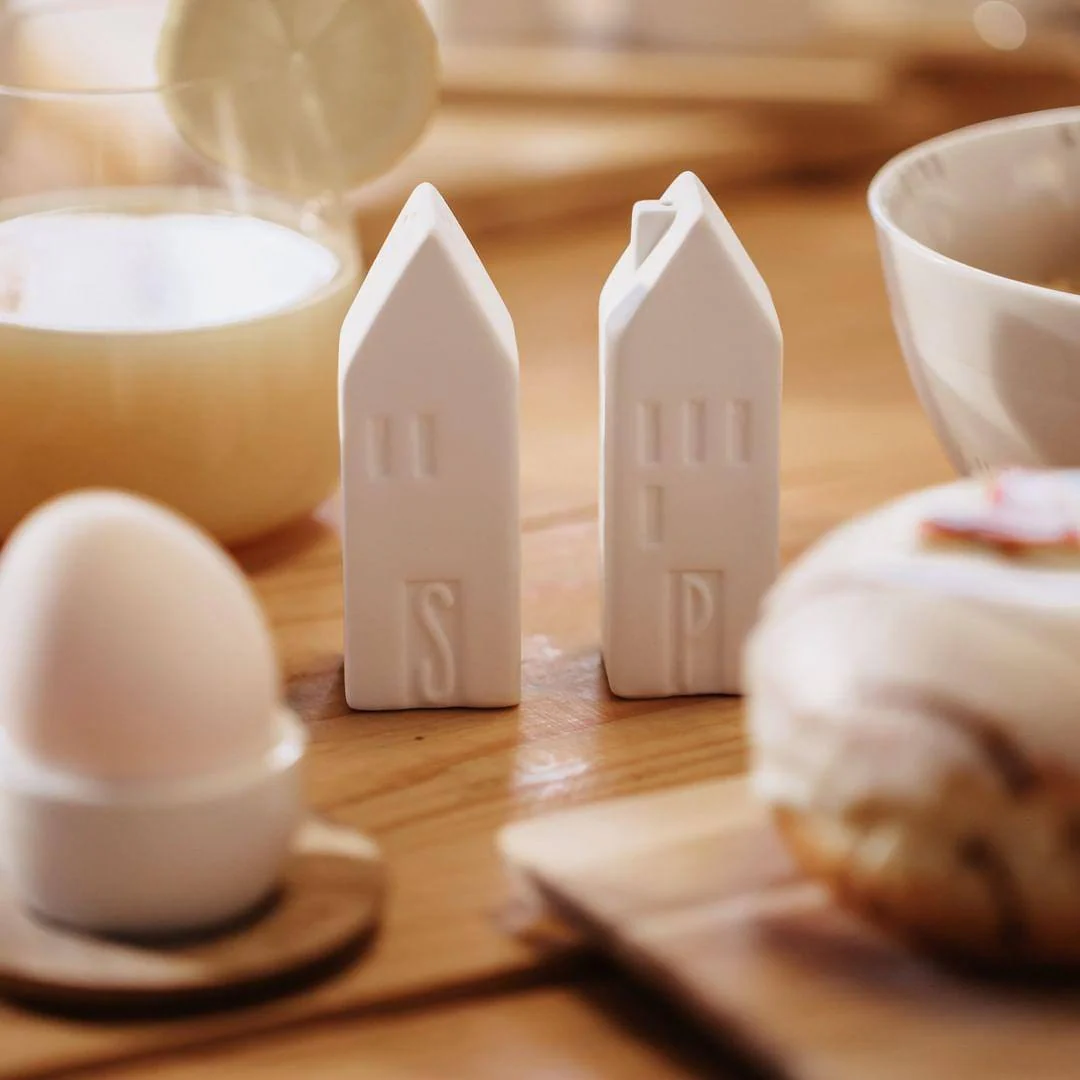 S&P House Salt and Pepper Shaker Set
