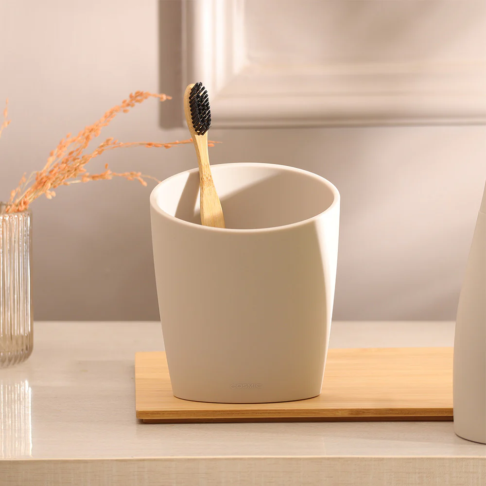 Saku Toothbrush Tumbler - Pale Sand - Image 6