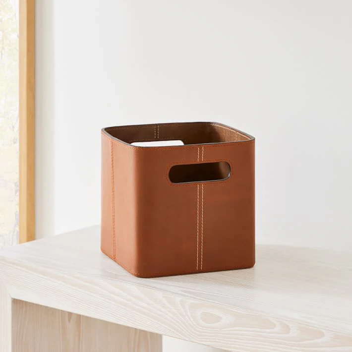 Salle Square Storage Bins, Set of 2 - Auburn - Image 6