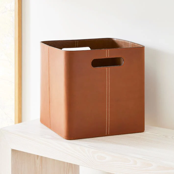 Salle Square Storage Bins, Set of 2 - Auburn - Image 9