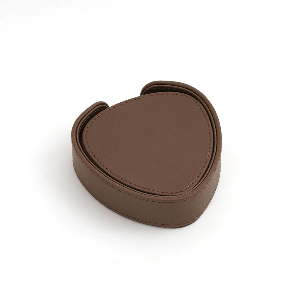 Saloon Drop Coasters, Set of 6 - Brown - Image 4