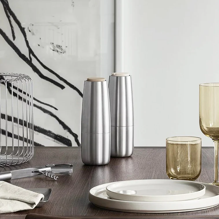 Salpi Salt & Pepper Mills - Matt Stainless Steel - Image 2