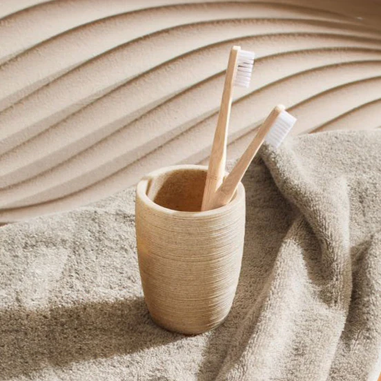 Sand Toothbrush Tumbler - Macadamia