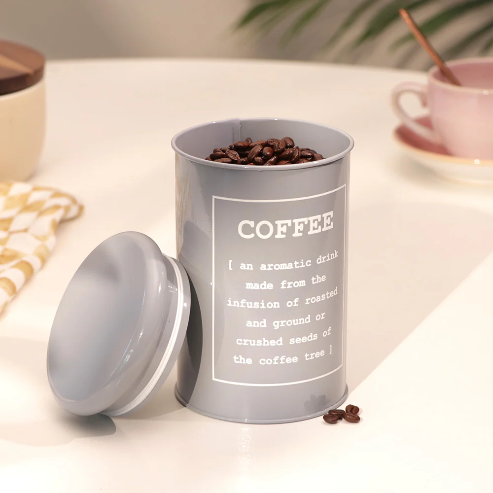 Sando Metal Coffee Storage Jar - Grey