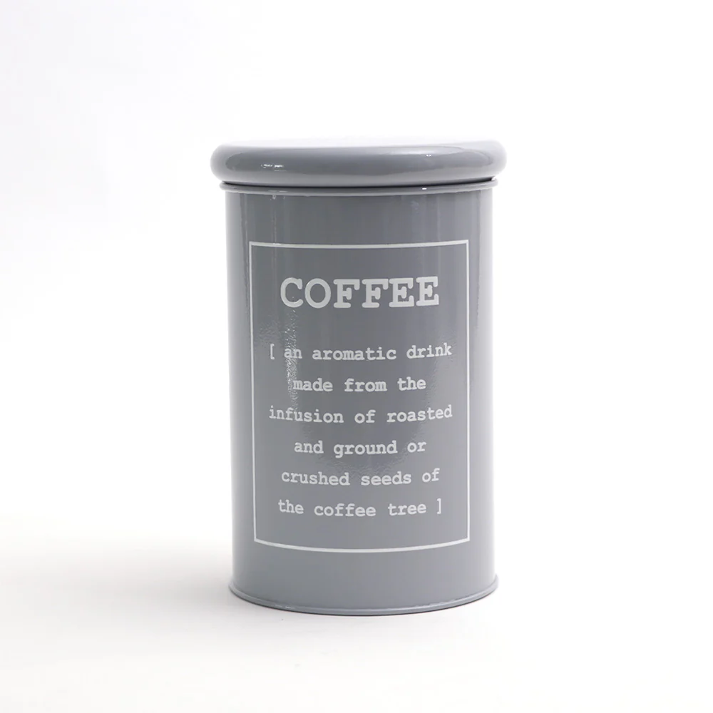 Sando Metal Coffee Storage Jar - Grey - Image 3