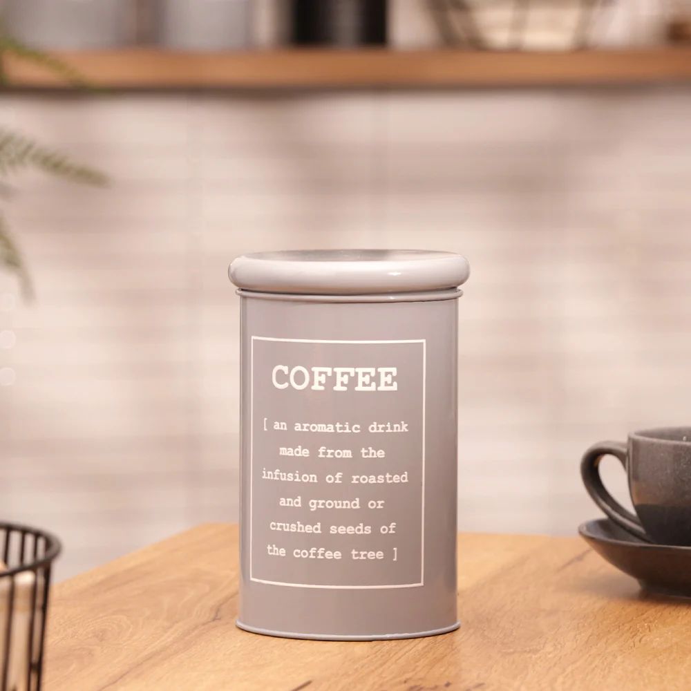 Sando Metal Coffee Storage Jar - Grey - Image 5