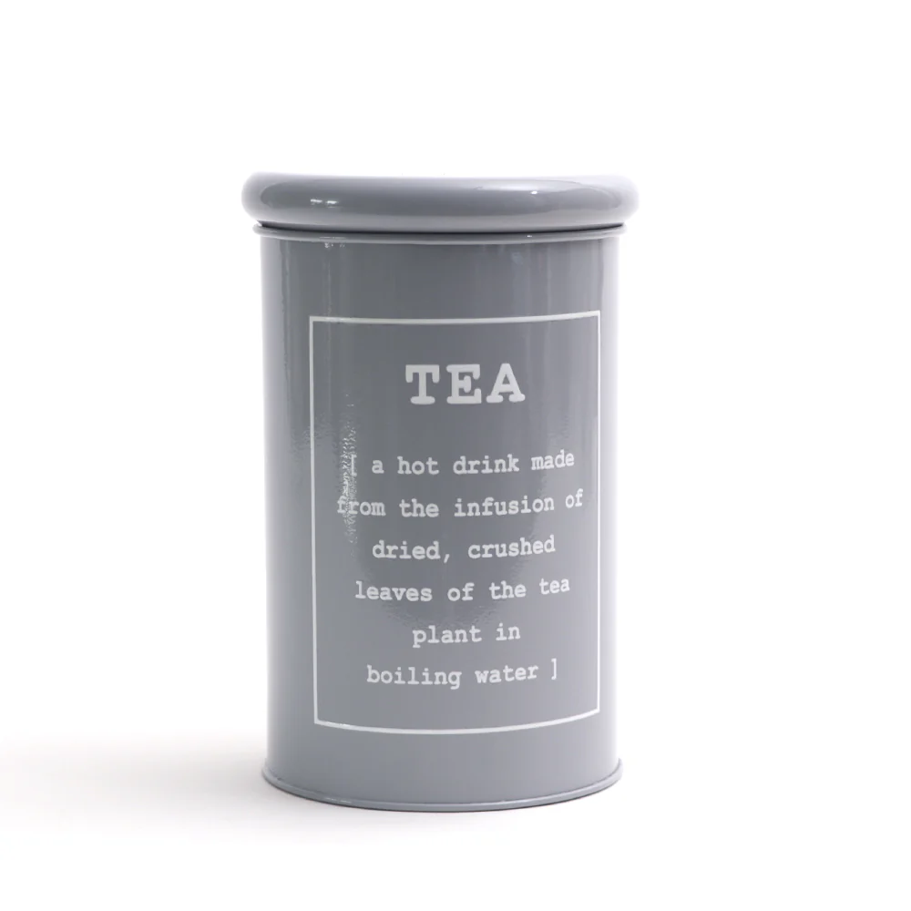 Sando Metal Tea Storage Jar - Grey - Image 3
