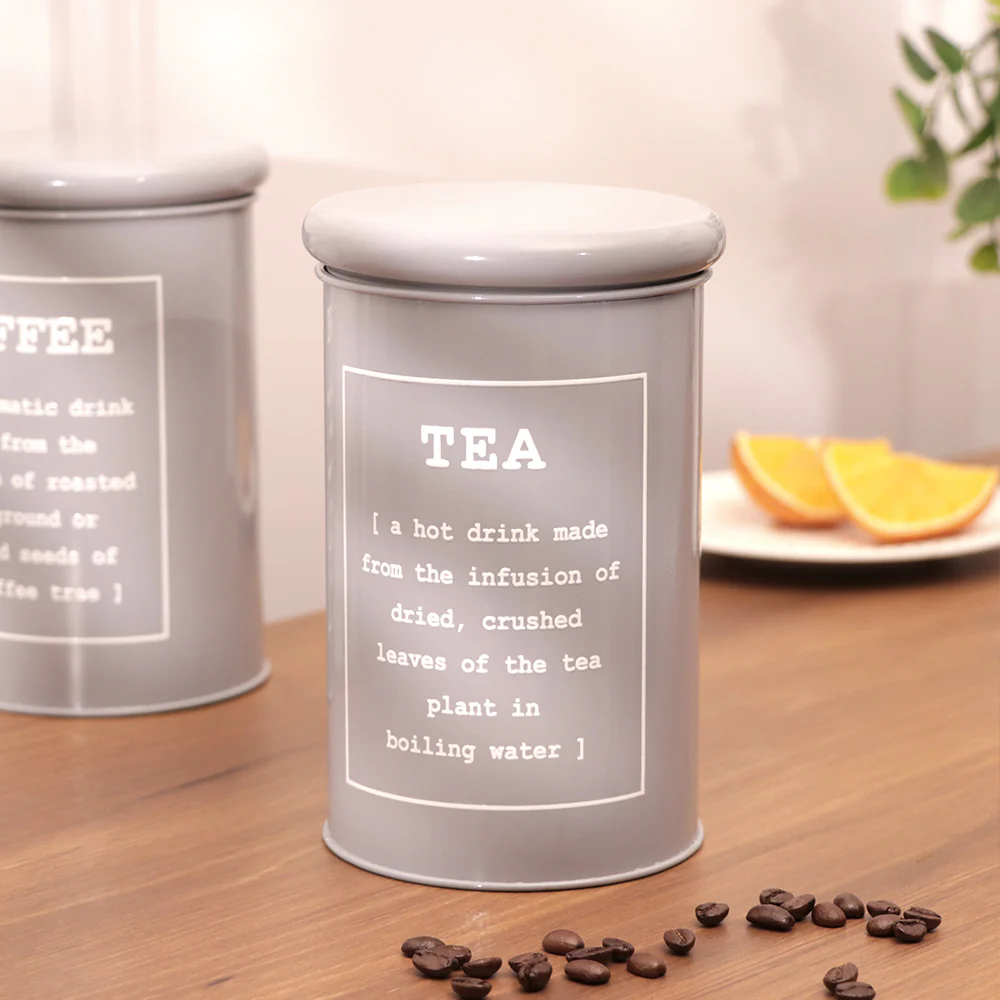 Sando Metal Tea Storage Jar - Grey - Image 5