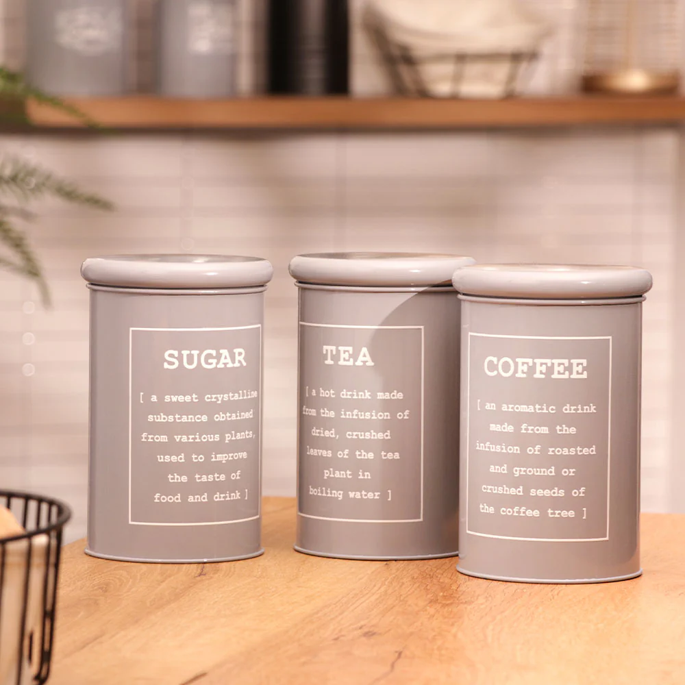 Sando Metal Tea Storage Jar - Grey - Image 6