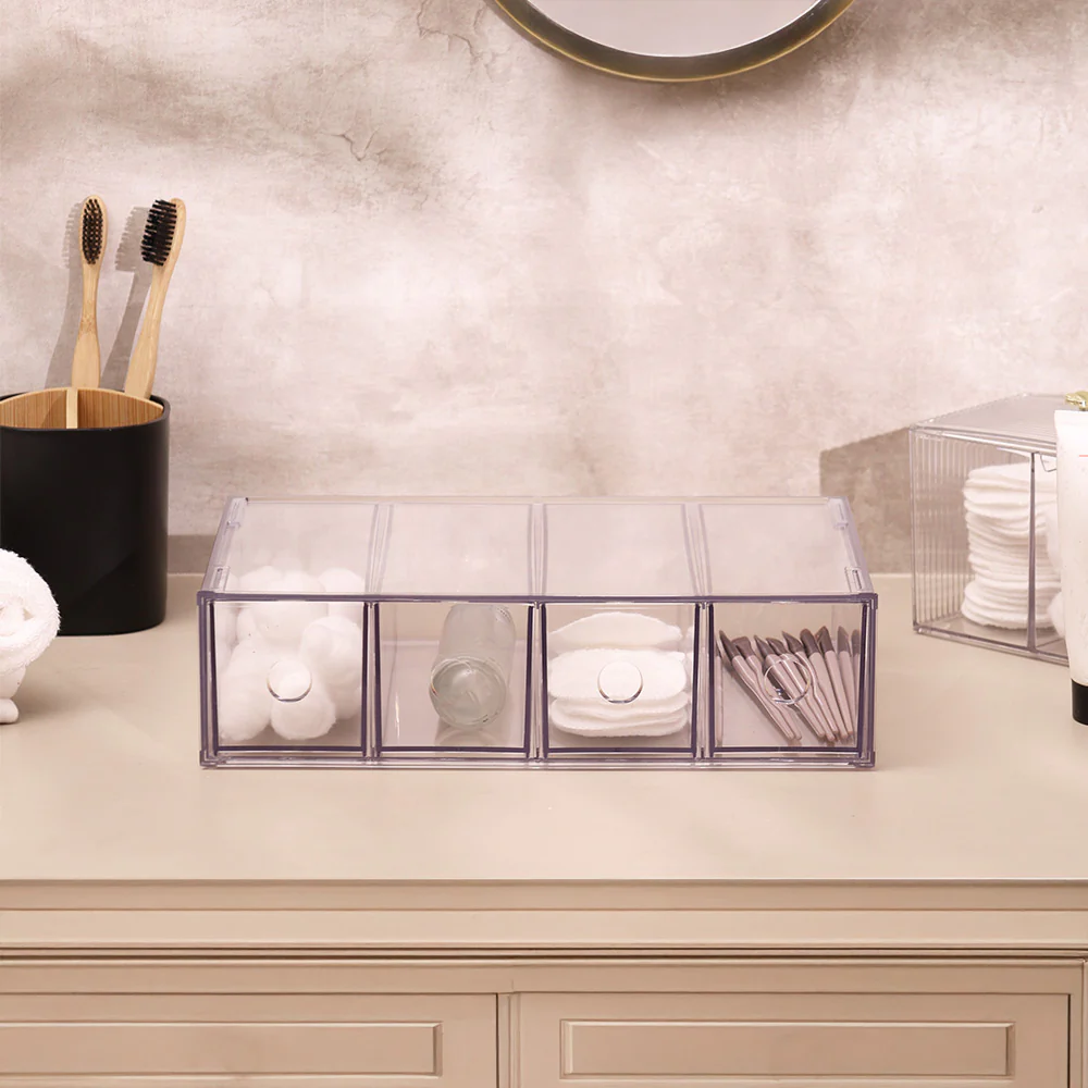 Sans 4-drawer Organiser Large - Clear - Image 2