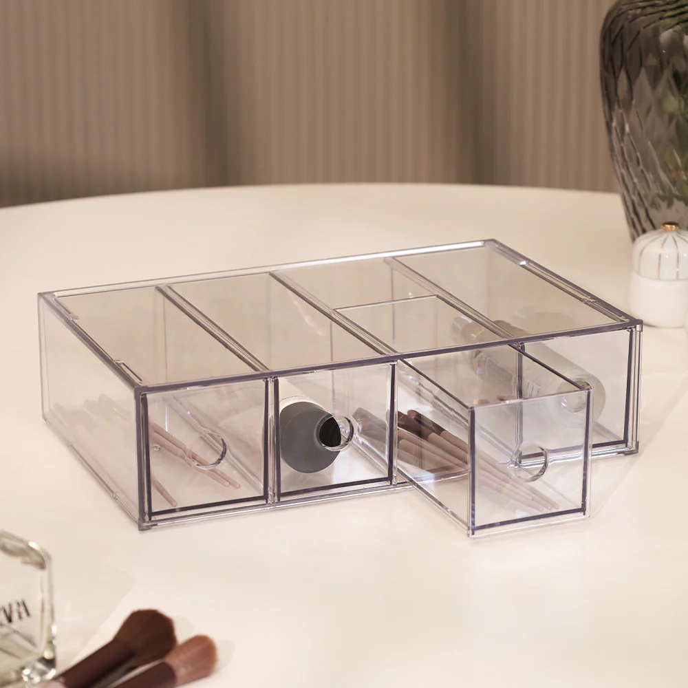 Sans 4-drawer Organiser Large - Clear - Image 5