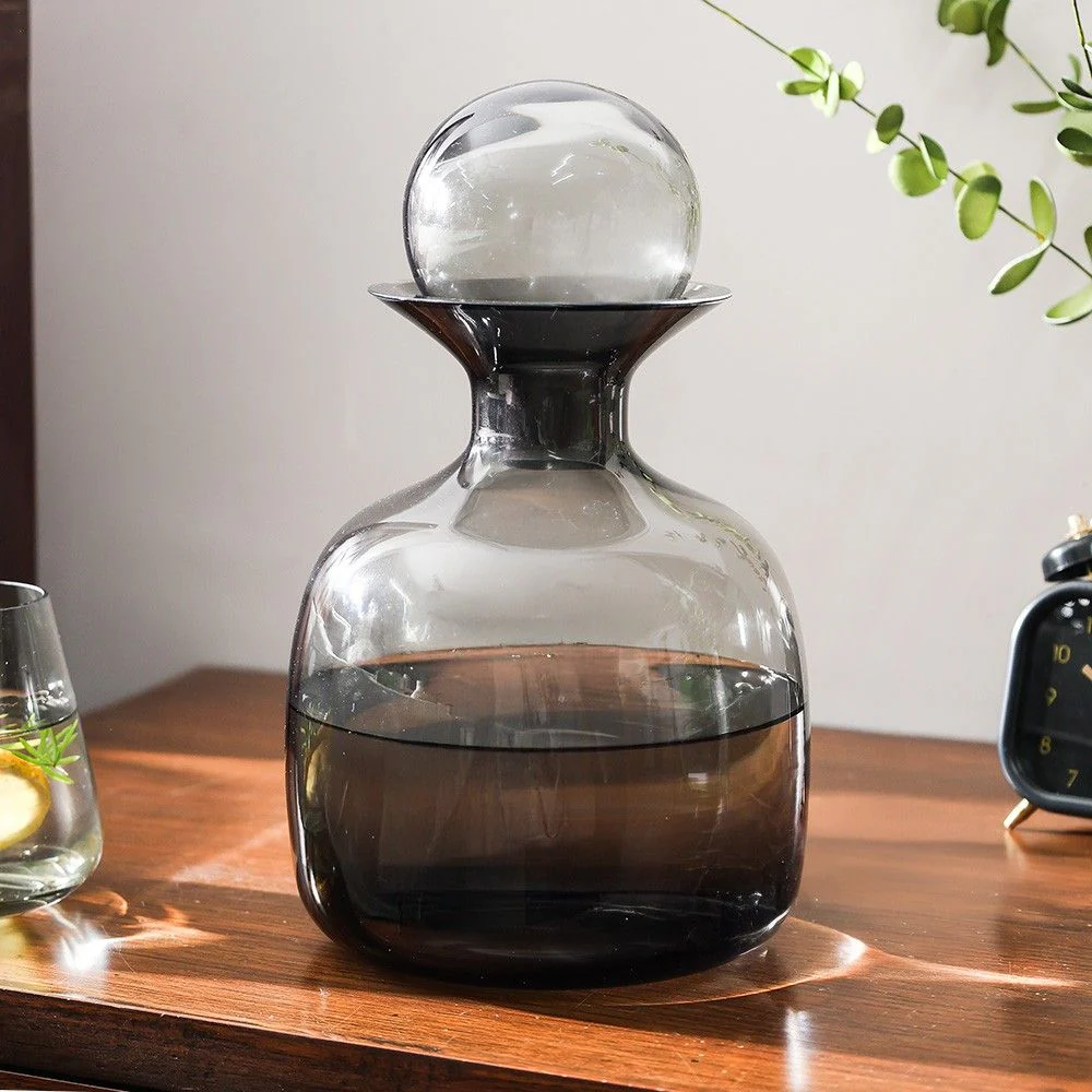 Sarabi Glass Water Carafe 1500ml - Grey - Image 5