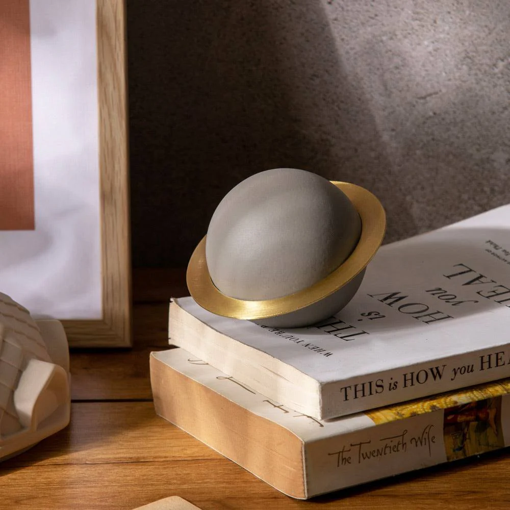 Saturn Decorative Accent - Concrete - Image 2