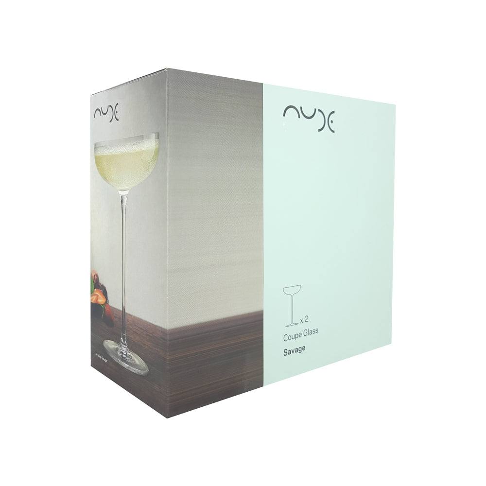 Savage Coupe Glasses 220ml, Set of 2 - Image 9