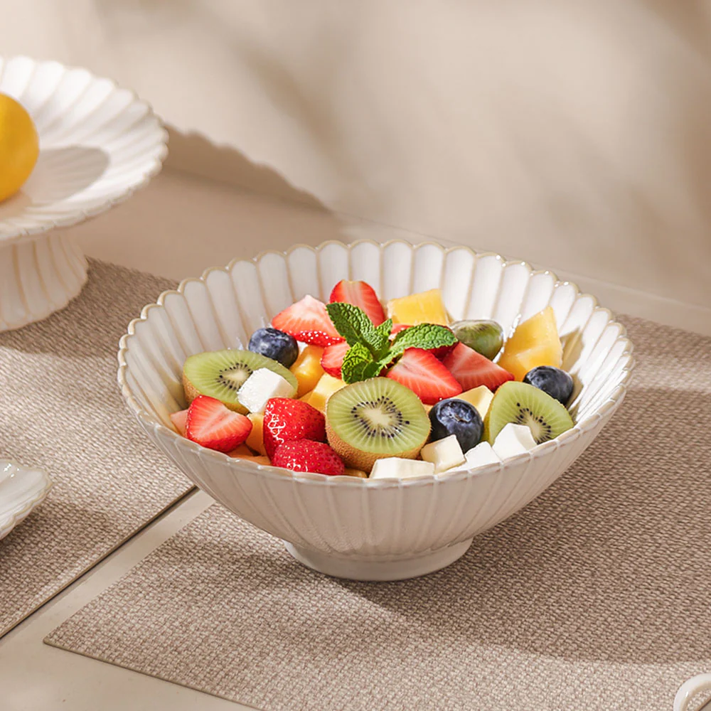 Scallop XL Bowl - Ivory