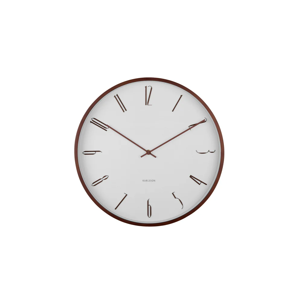 Scandia Wall Clock 40cm - White - Image 2