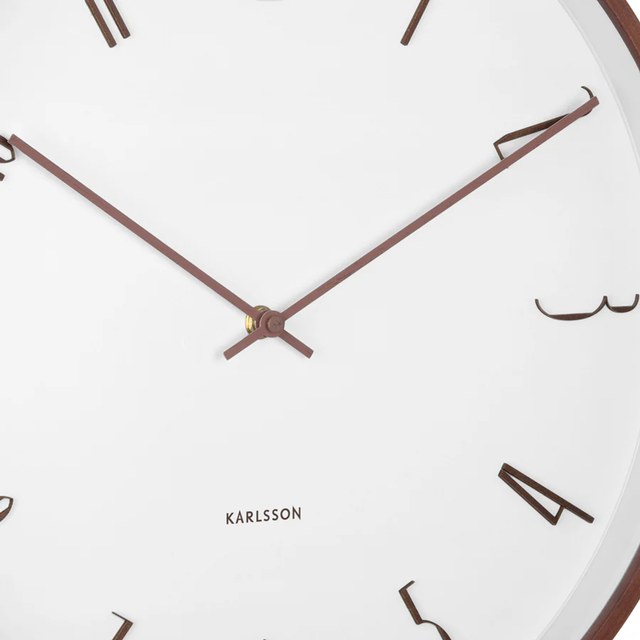 Scandia Wall Clock 40cm - White - Image 3