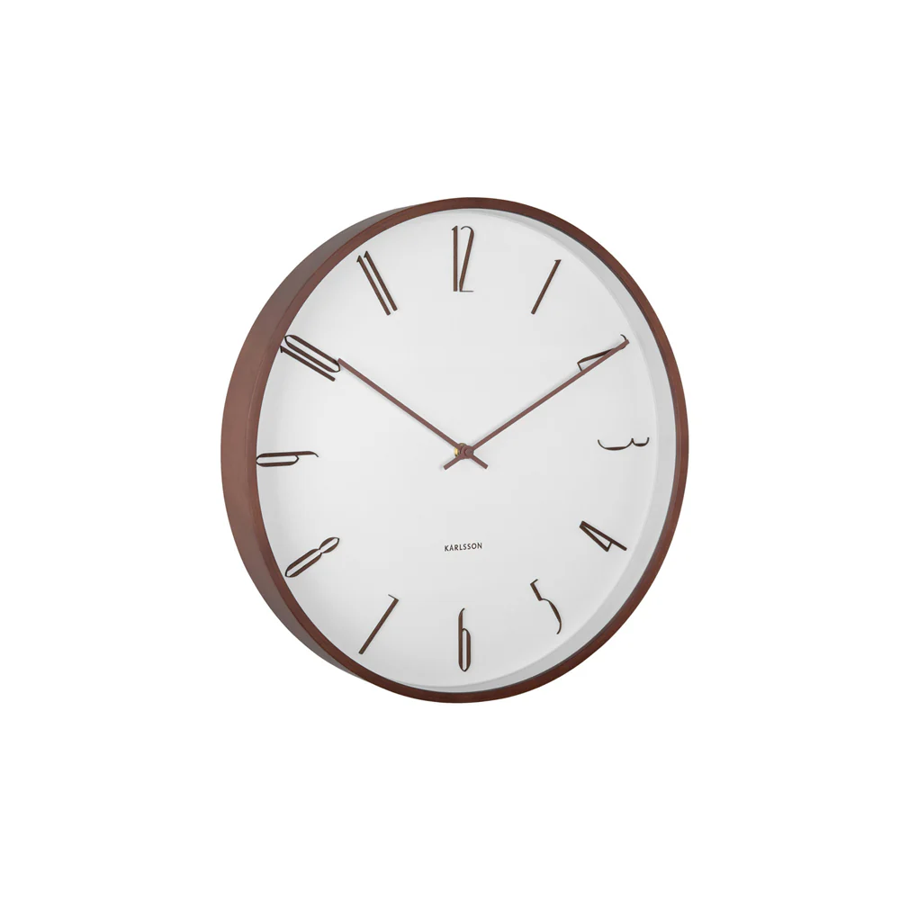 Scandia Wall Clock 40cm - White - Image 4